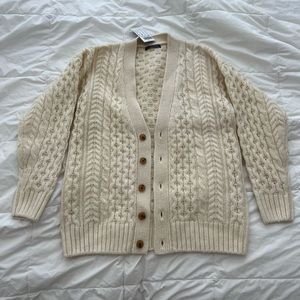 Brandy Melville Cream Wool Cardigan